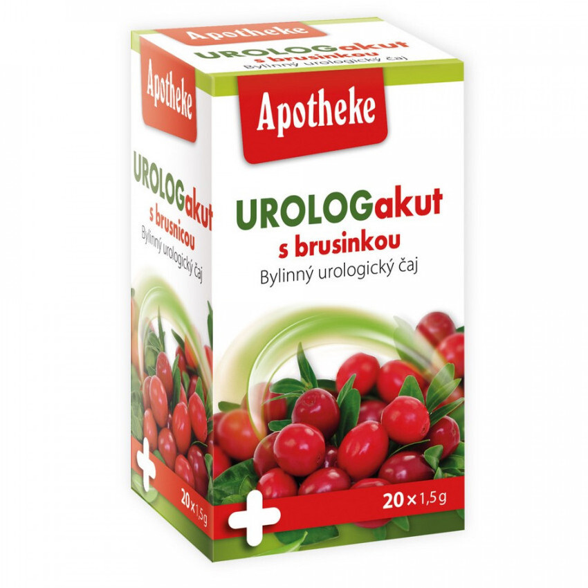 Levně Apotheke Urolog akut s brusinkou čaj 20x1.5g