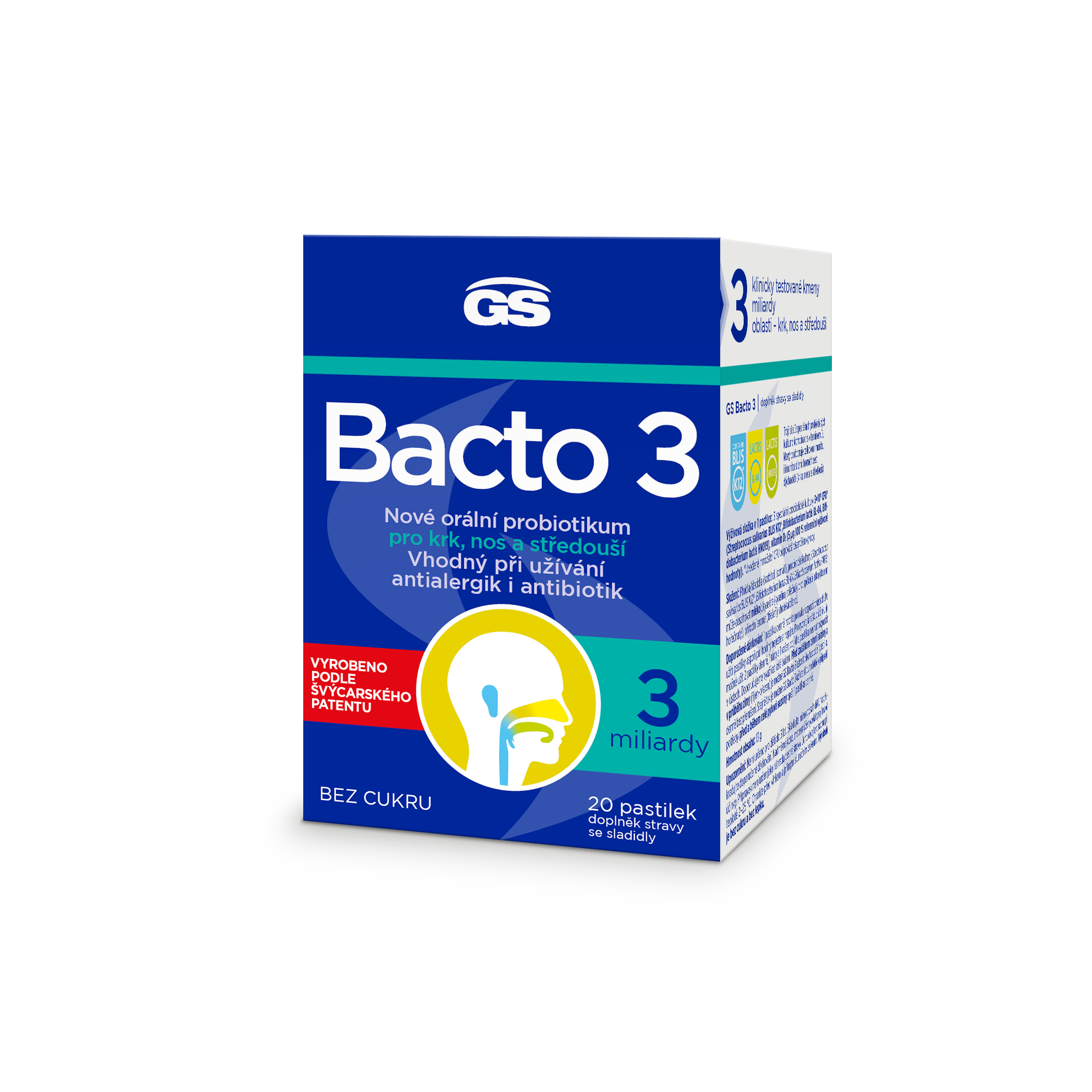 Levně GS Bacto 3 20 pastilek