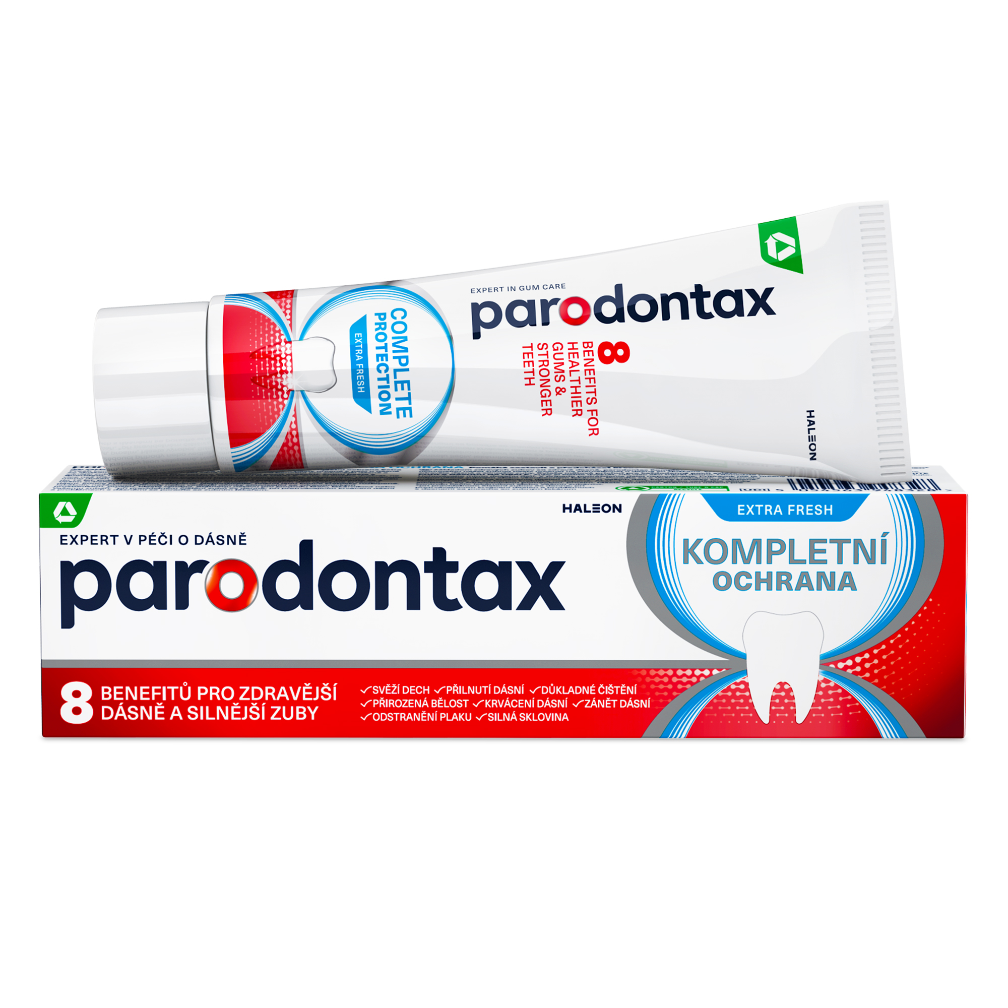 Levně Parodontax Kompletní ochrana Extra Fresh zubní pasta s 8 benefity proti krvácení dásní 75ml