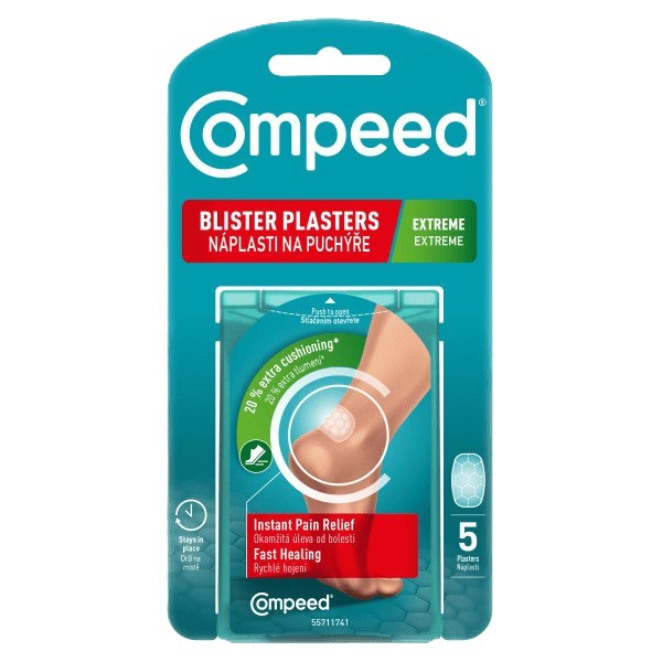 Levně Compeed Náplasti na puchýře Extreme 5ks