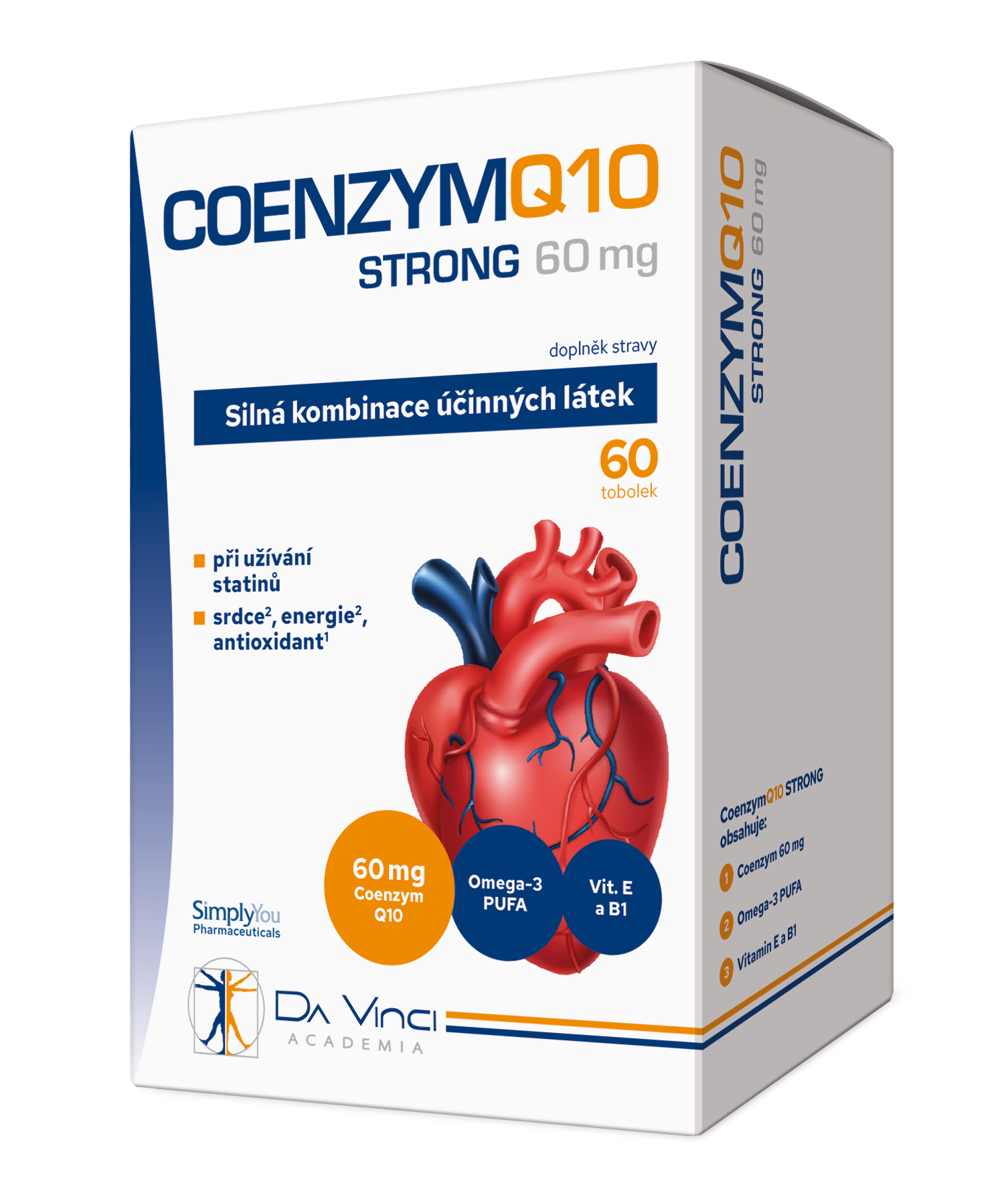 Coenzym Q10 Strong 60mg Da Vinci Academia tob.60 koupíte na MojeLékárna.cz