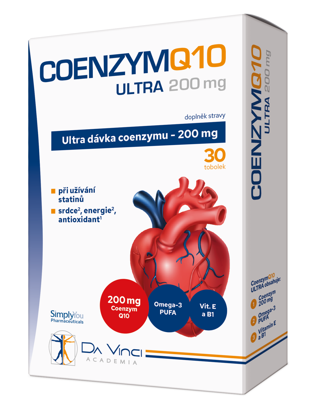 Coenzym Q10 Ultra 200mg Da Vinci Academia tob.30