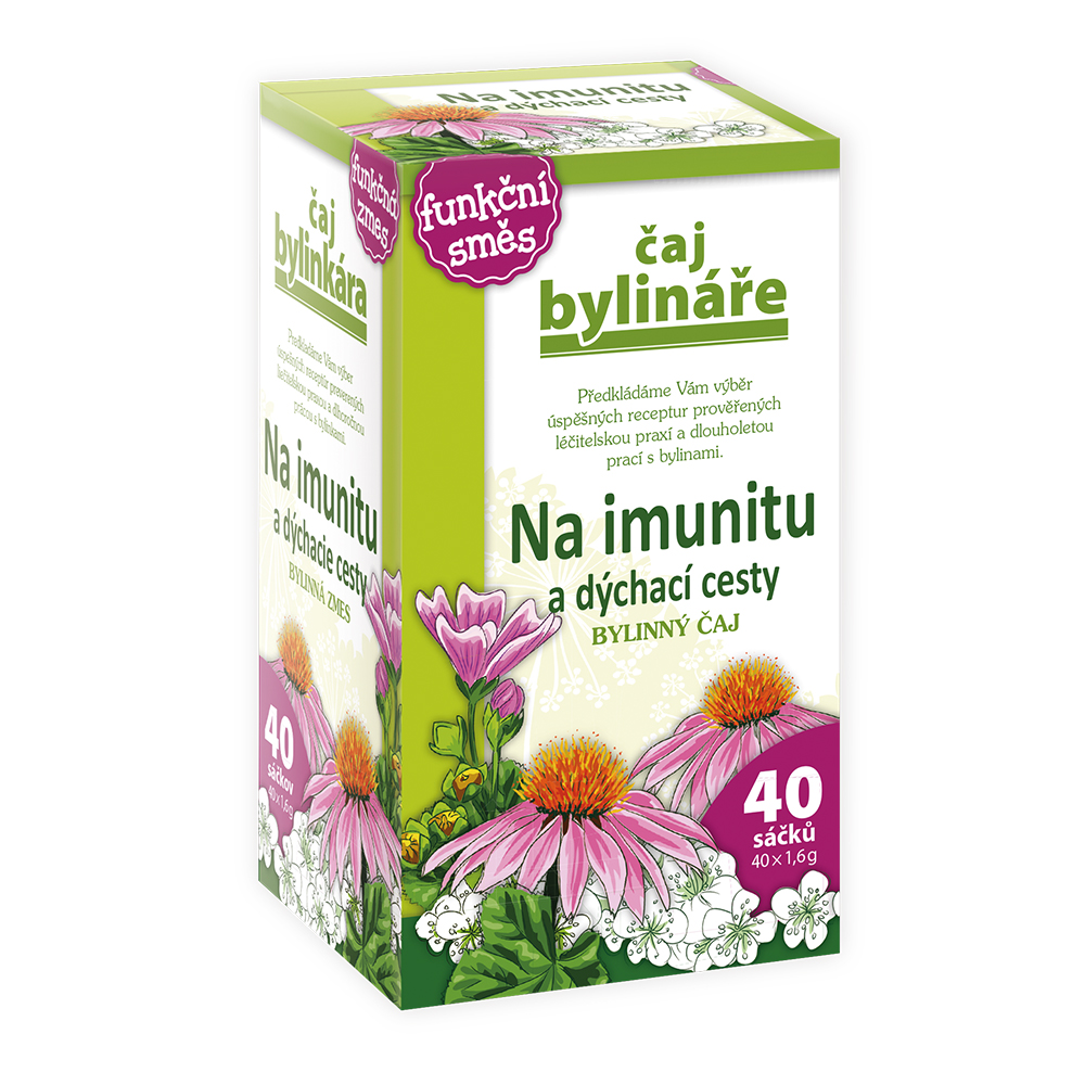 Čaj Bylináře Na imunitu a dýchací cesty 40x1.6g koupíte na MojeLékárna.cz