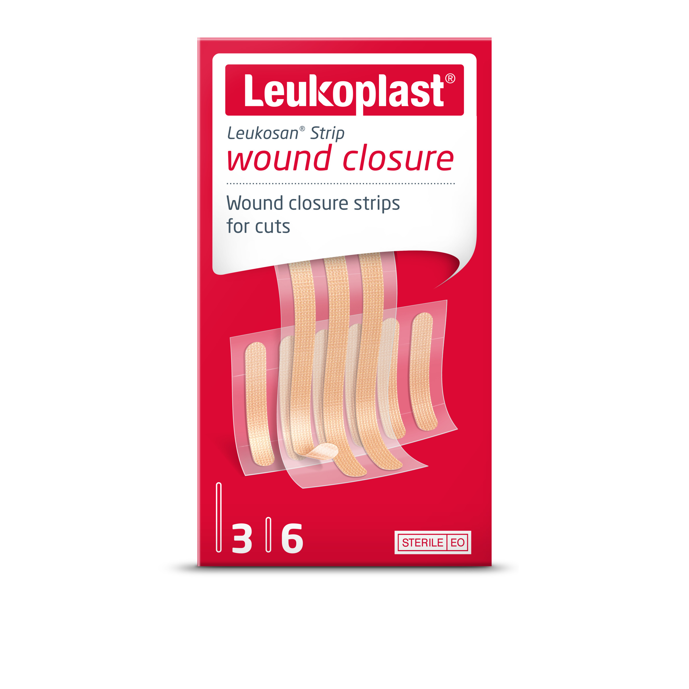 Leukoplast Leukosan Strip náplastové stehy 2 vel. 9 ks koupíte na MojeLékárna.cz