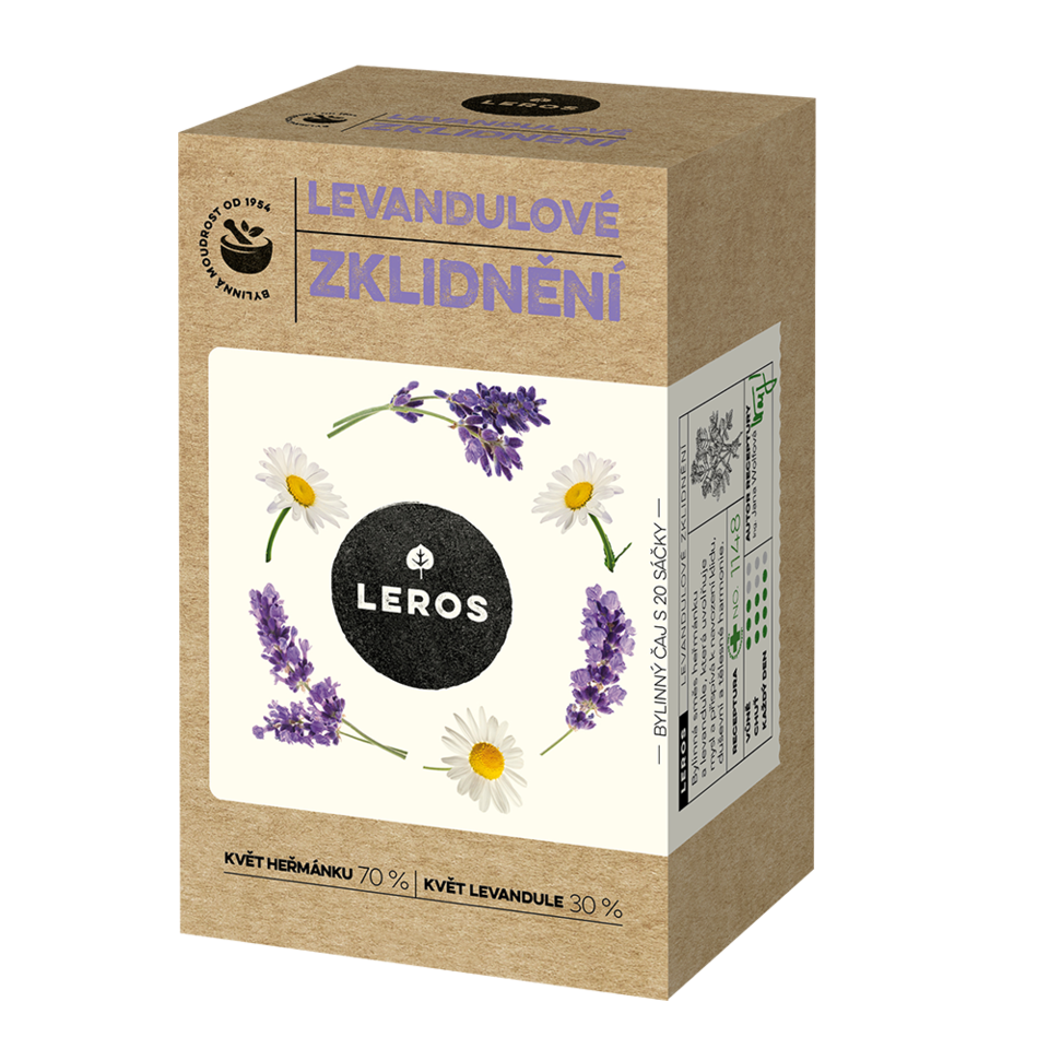 LEROS Levandulové zklidnění čaj 20x1g