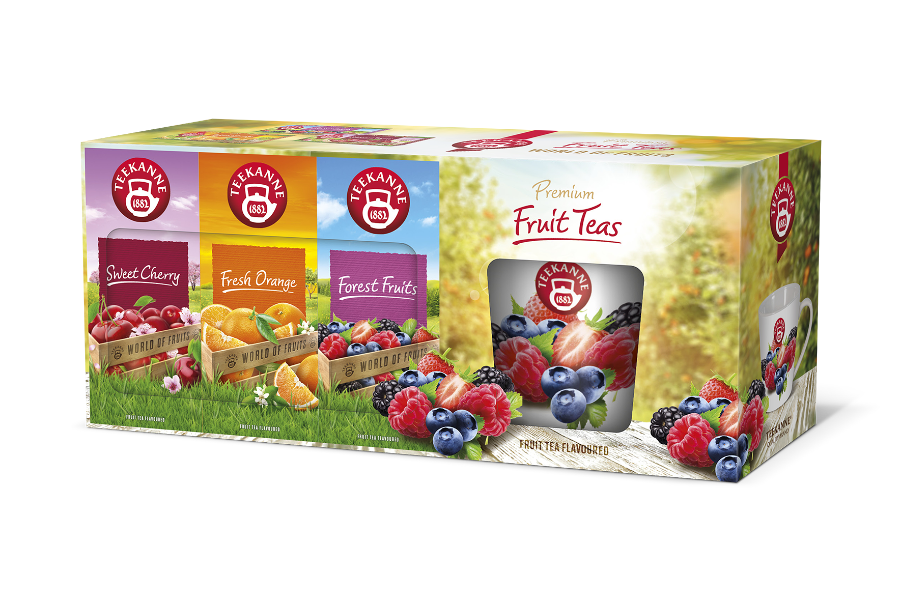 TEEKANNE Premium Fruit Teas 3x20ks+hrnek koupíte na MojeLékárna.cz