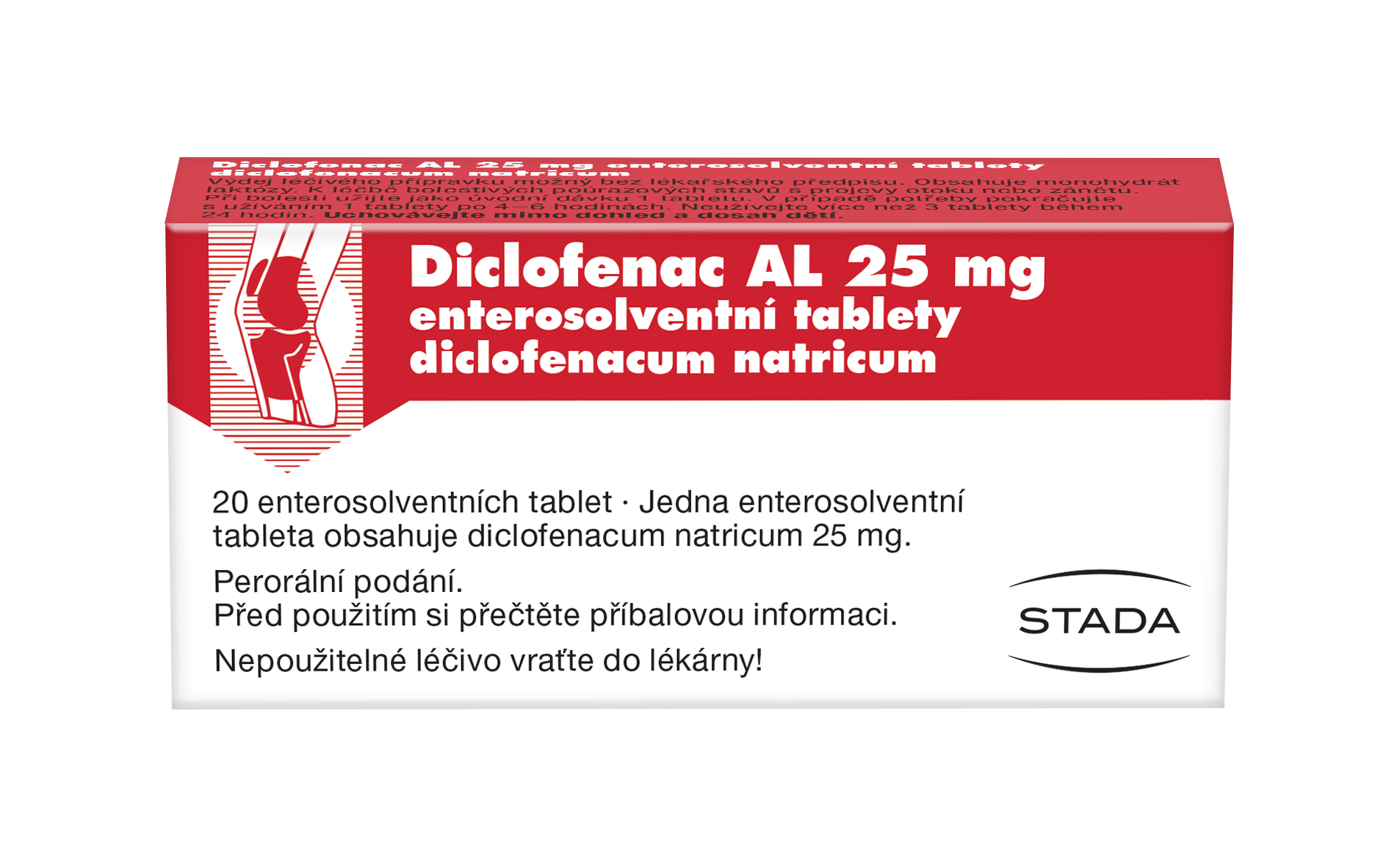 DICLOFENAC AL POR 25MG TBL ENT 20 koupíte na MojeLékárna.cz