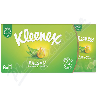 Levně KLEENEX Kapesníky papírové Balsam Hanks 8x9ks