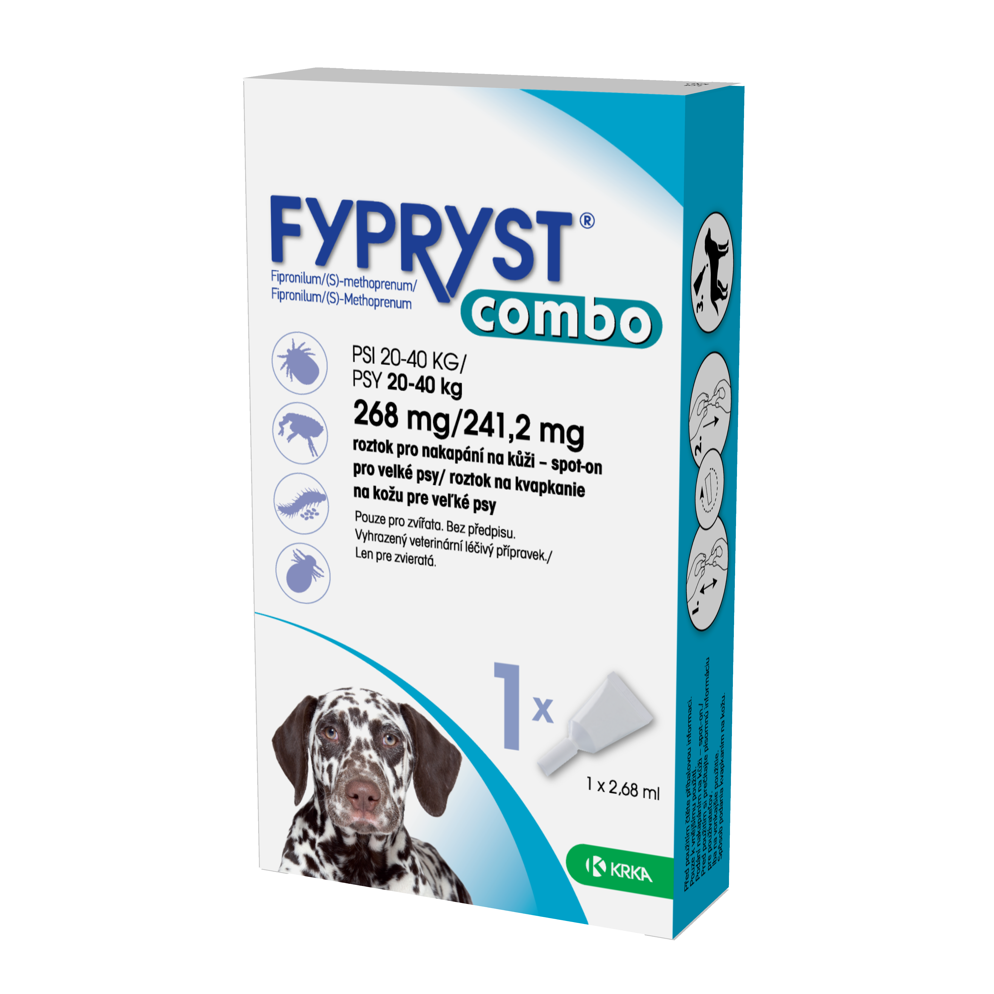 Fypryst combo spot-on pro psy 20-40kg 1x2.68ml koupíte na MojeLékárna.cz