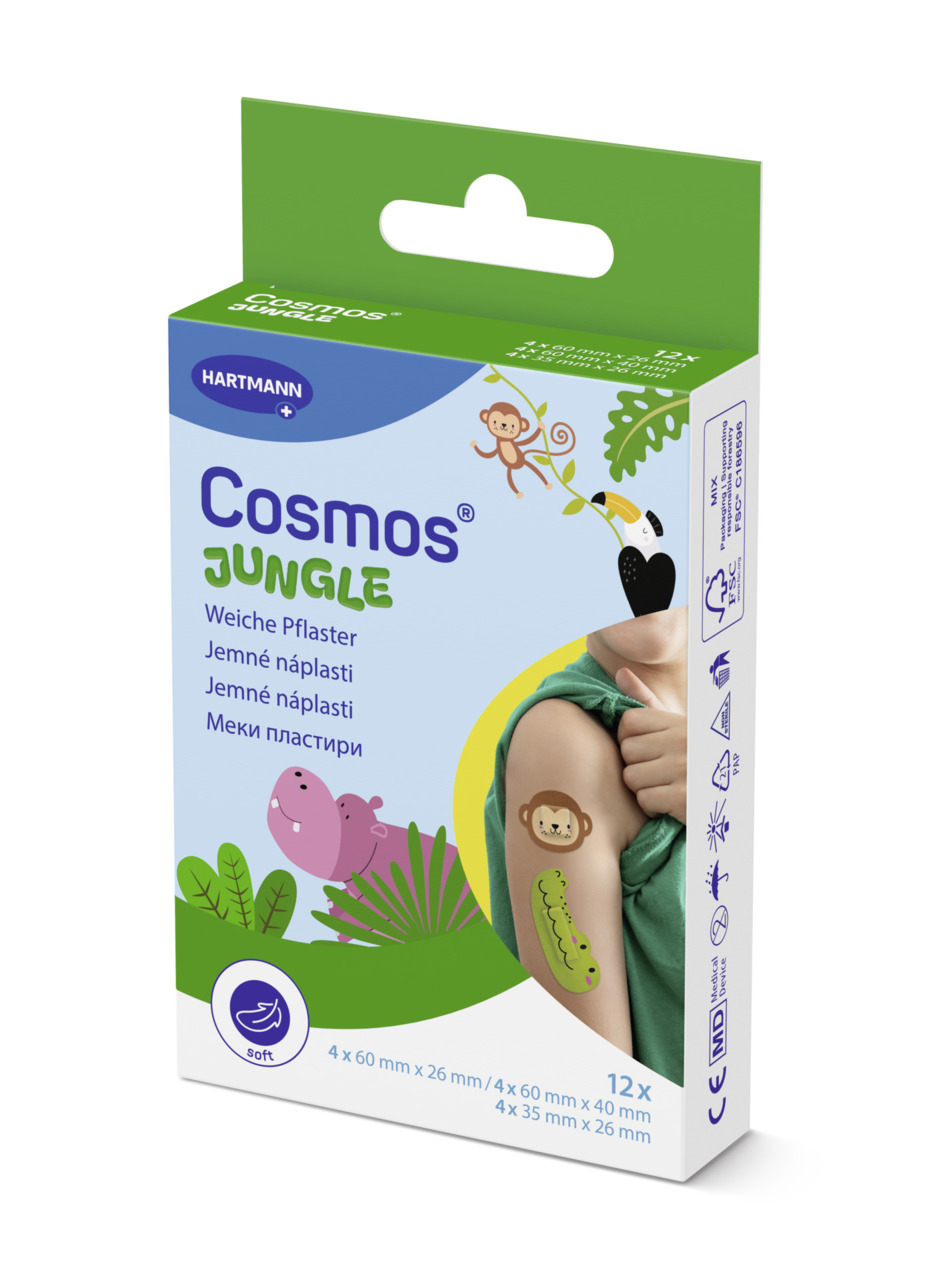 Cosmos Jungle náplast tvar zvířátek 12ks