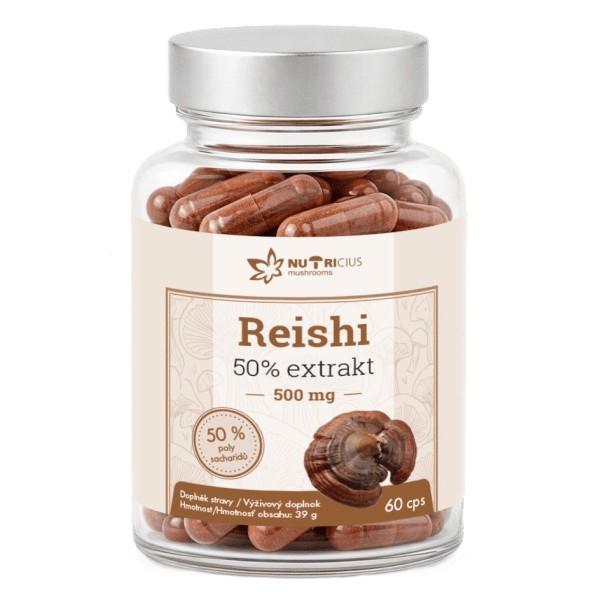 Reishi 50% extrakt 500mg cps.60