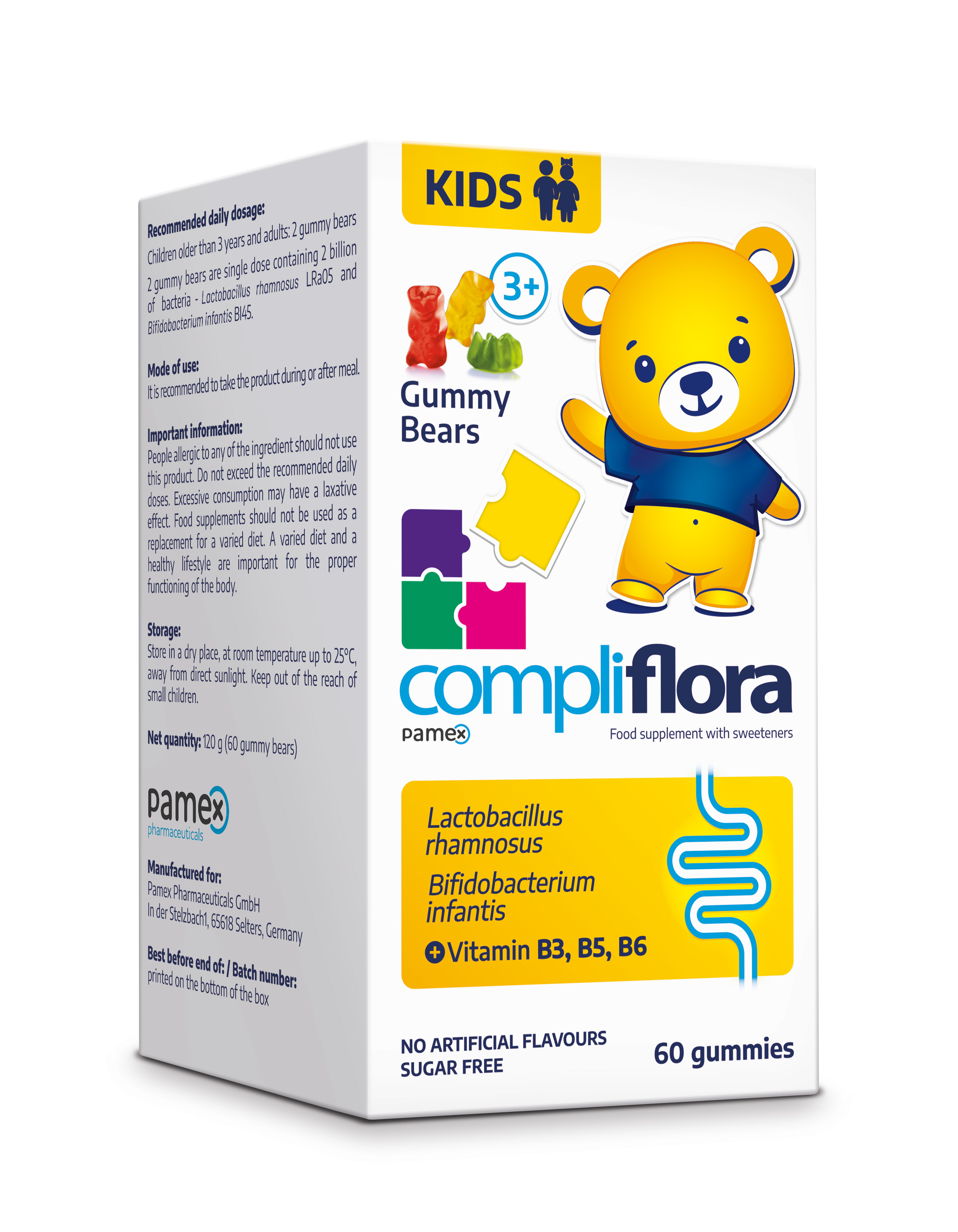 Compliflora KIDS želatinoví medvídci od 3let 60ks koupíte na MojeLékárna.cz