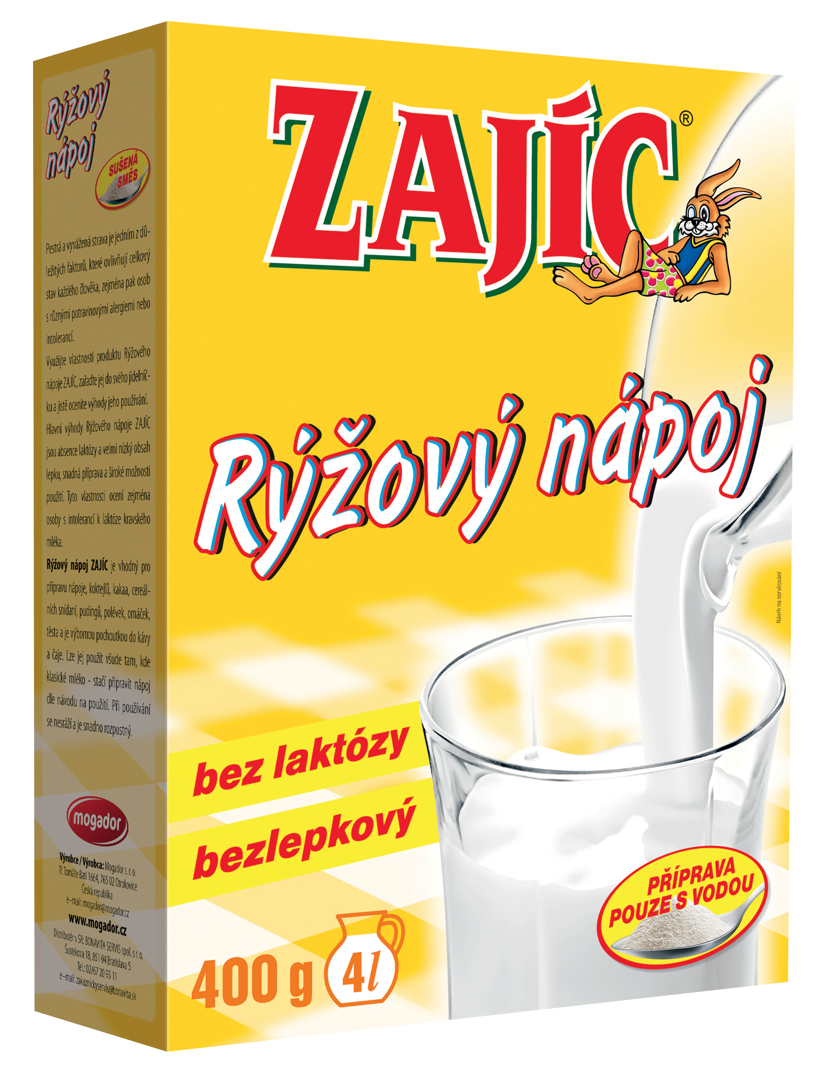Rýžový nápoj Zajíc 400g