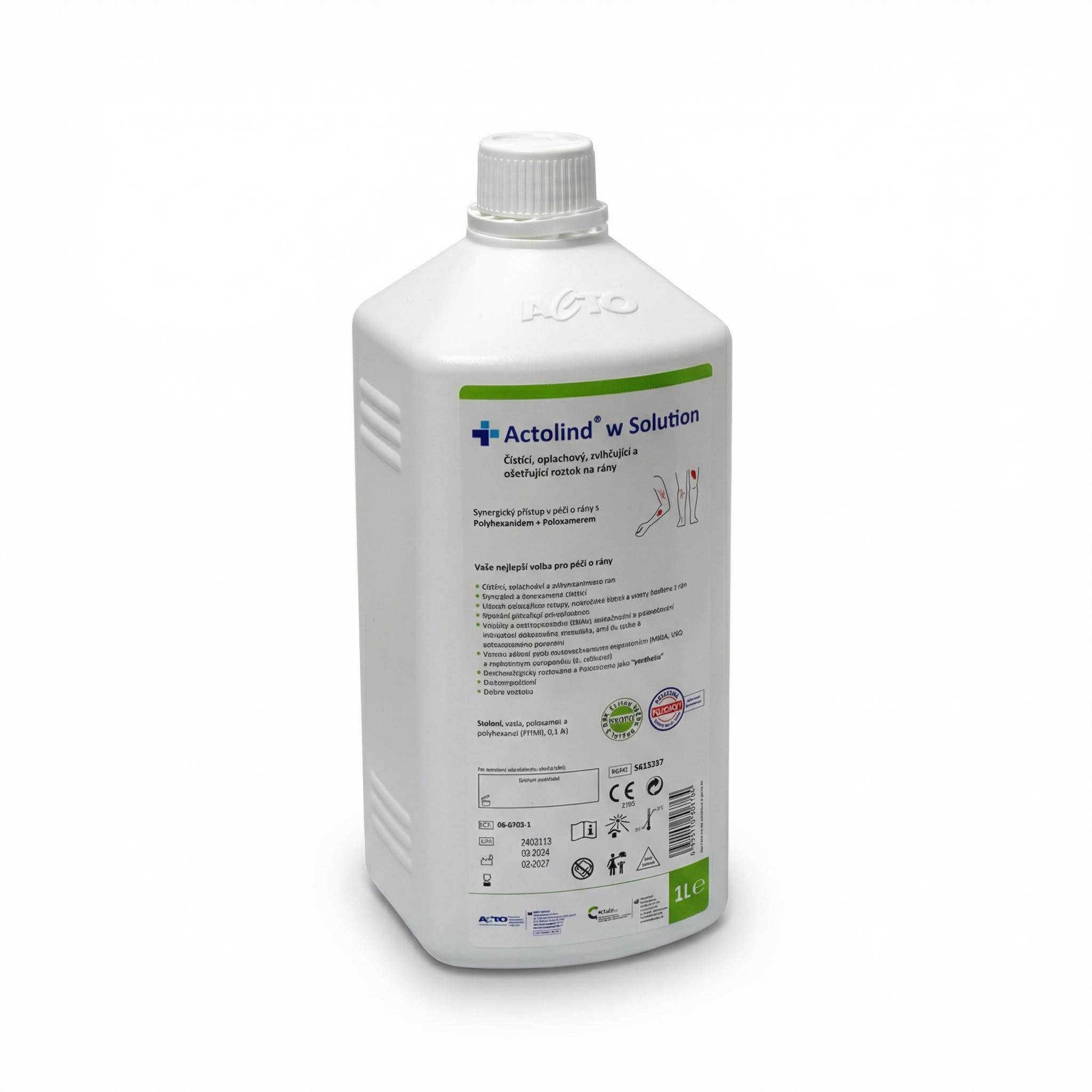 ACTOLIND W Solution roztok s antimikrobiálním účinkem 1000 ml