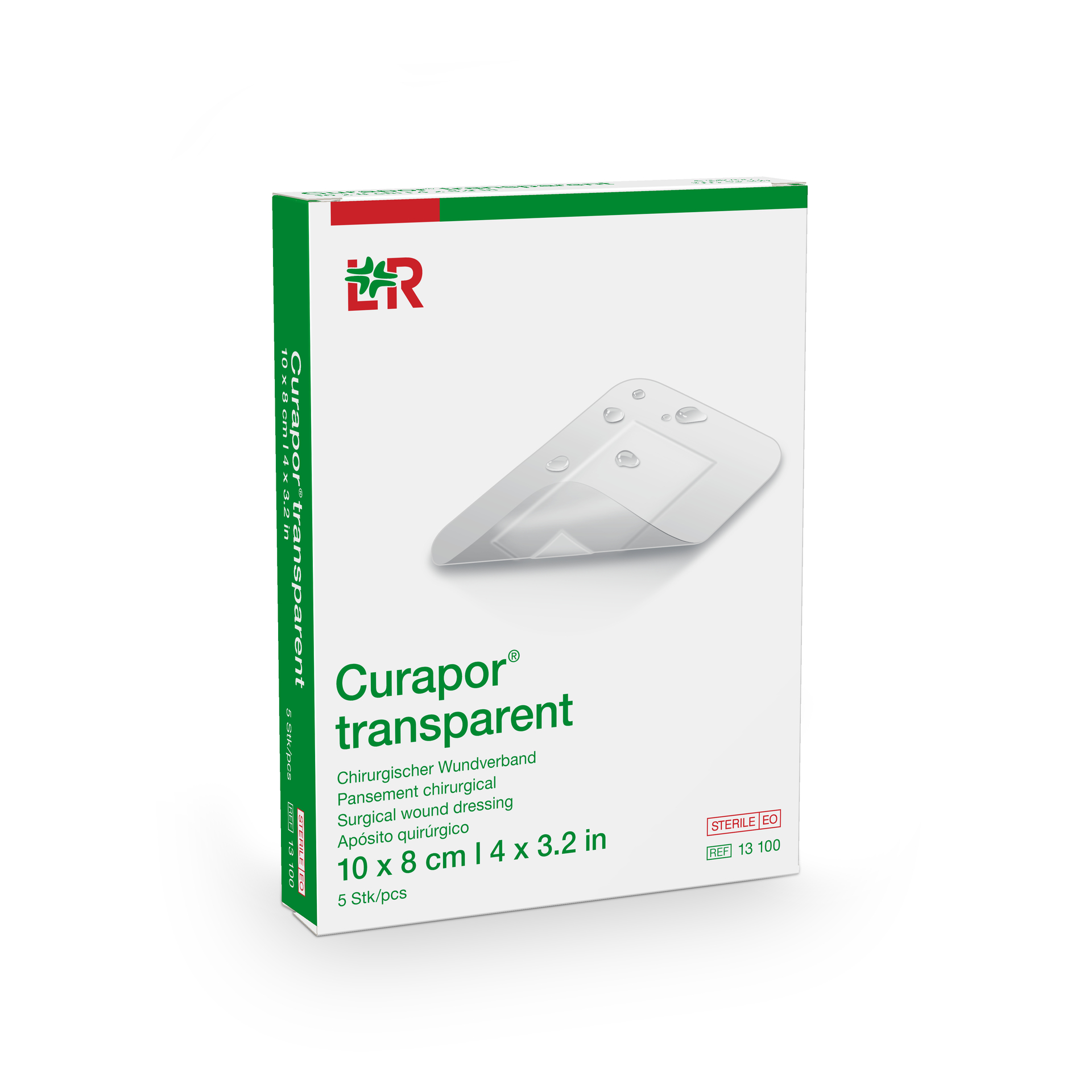 Náplast Curapor Transparent steril.10x8cm 5ks
