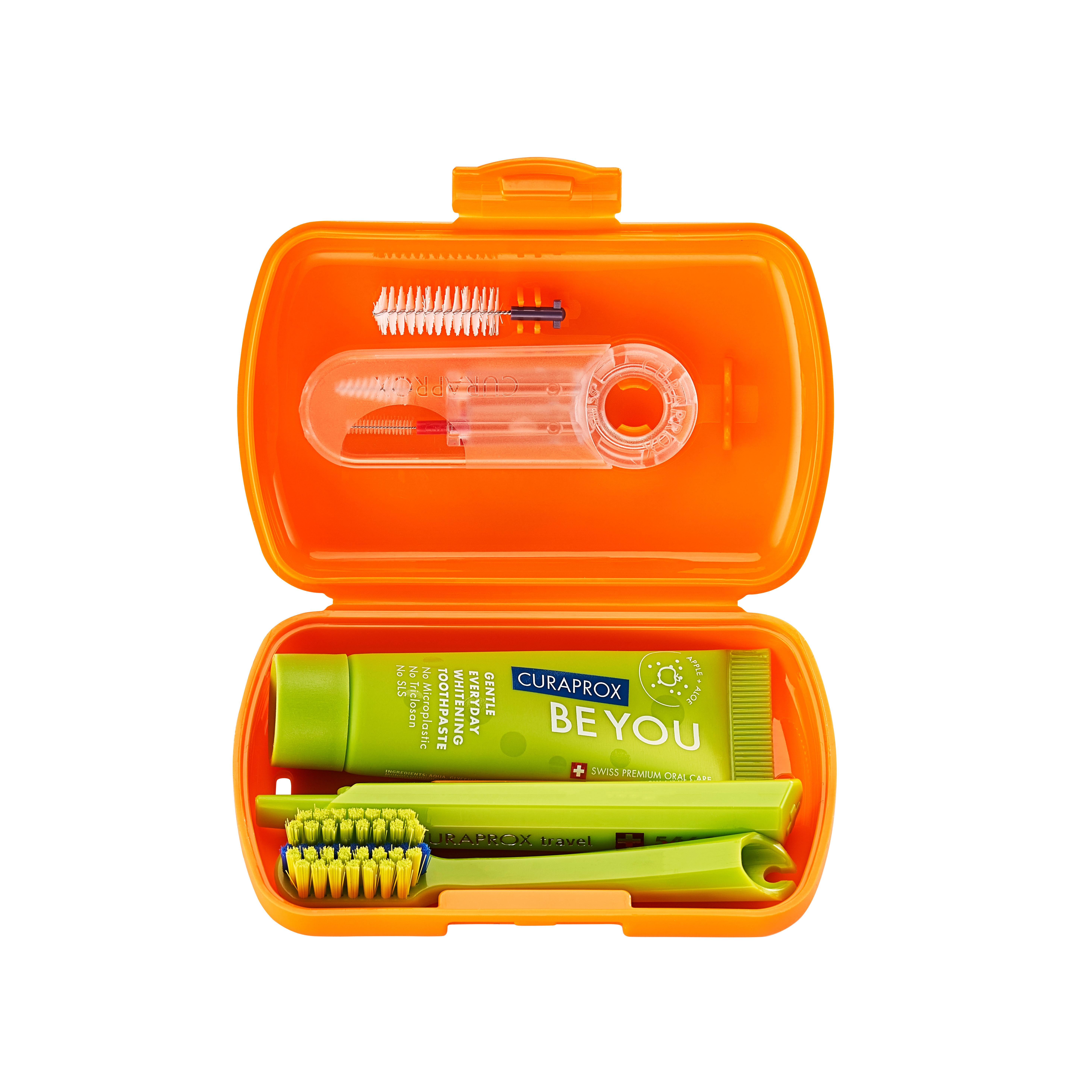 CURAPROX Travel set ORTHO oranžový