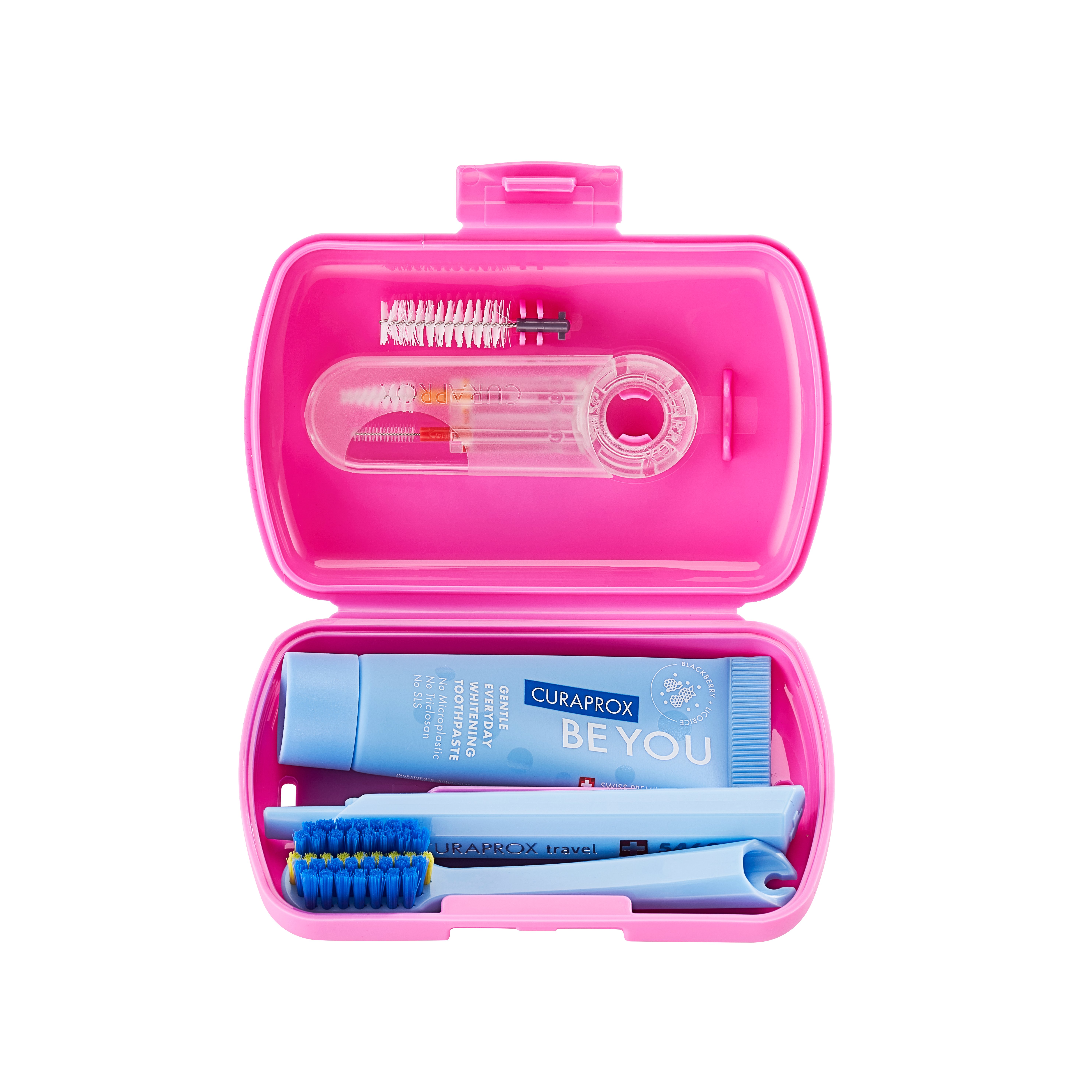 CURAPROX Travel set ORTHO růžový