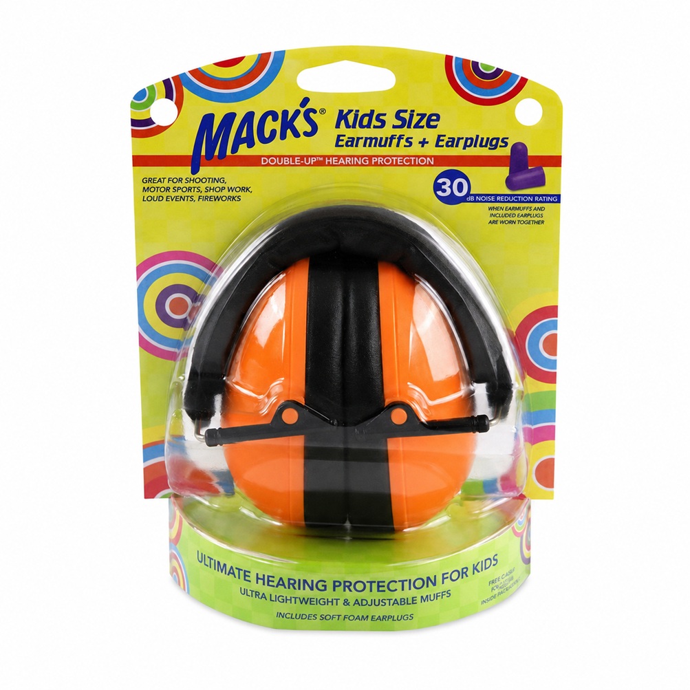 Macks Kids size sluchátka 1ks + špunty do uší 1pár