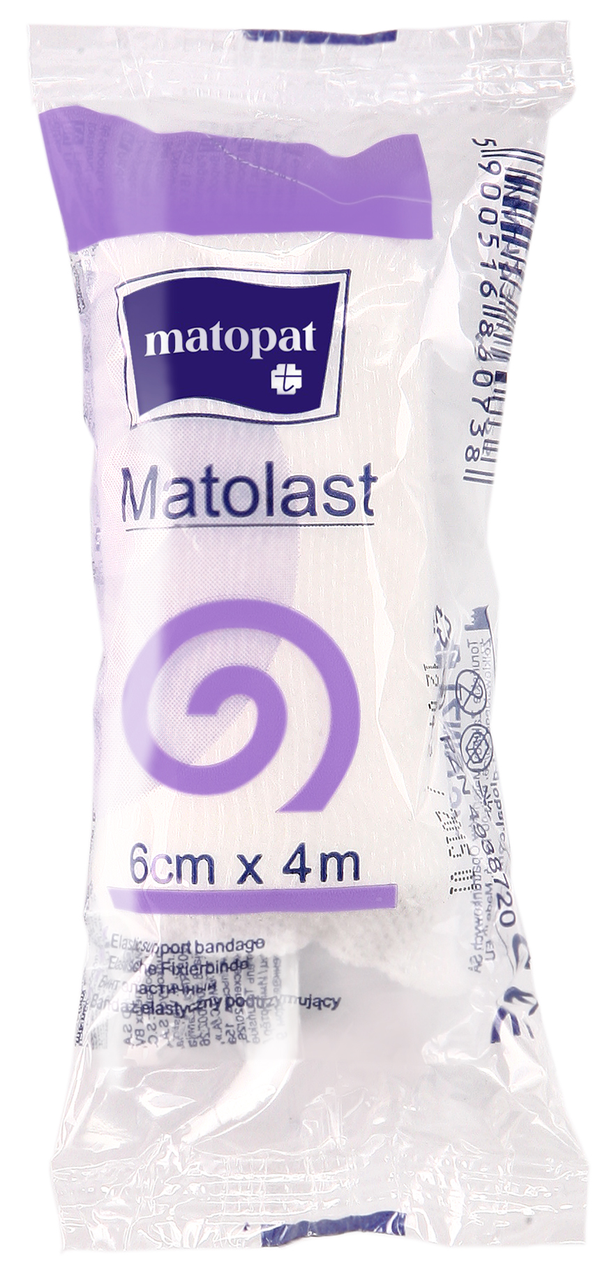 MATOPAT Matolast superelastické fixační obinadlo 4m x 6cm 1 kus