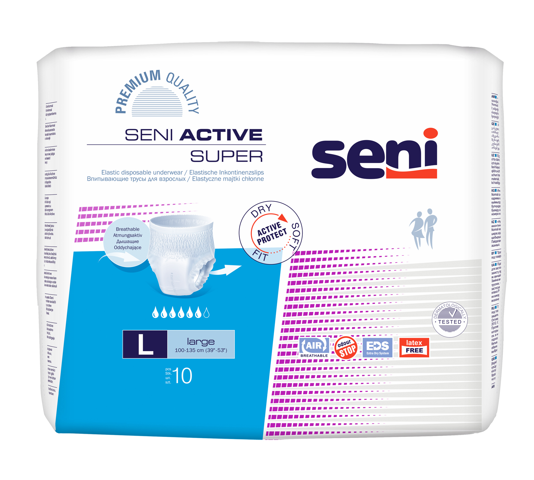 Seni Active Super Large inkontinenční plenkové kalhotky 10ks