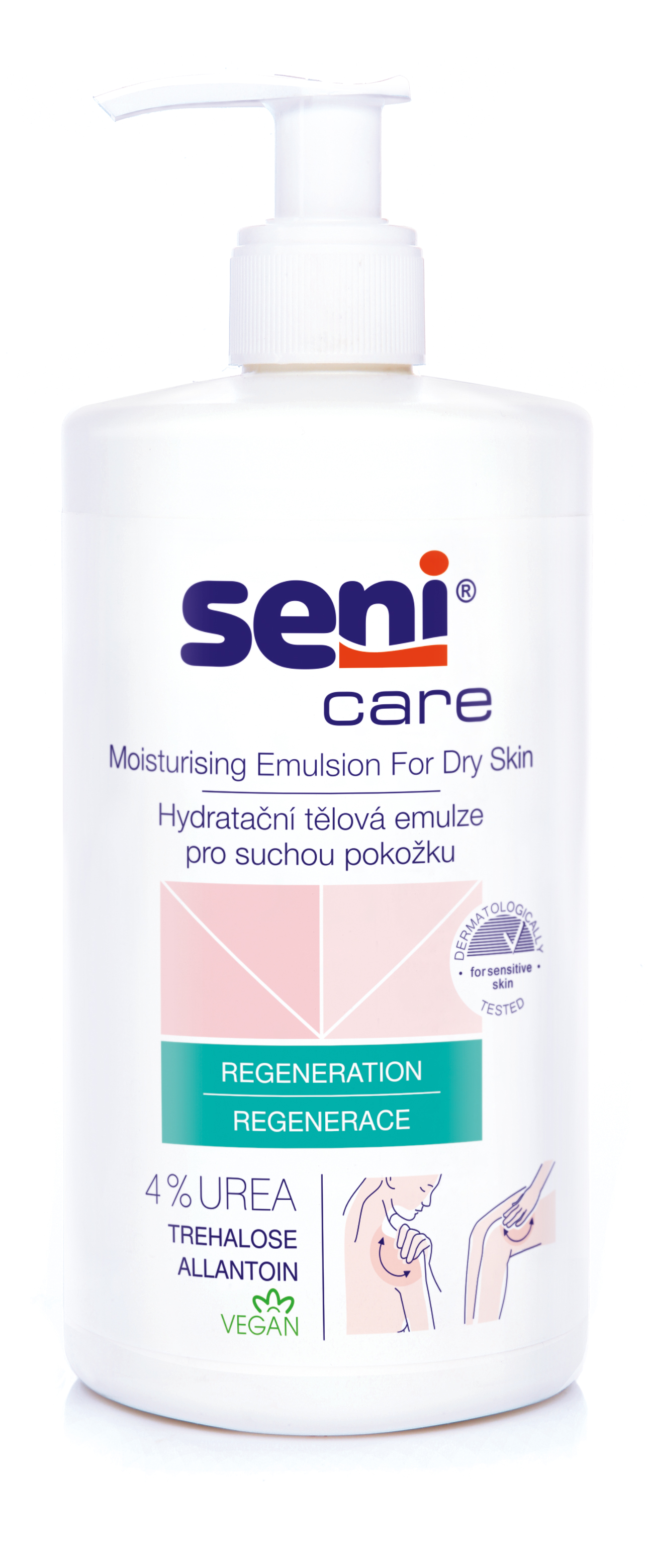 Seni Care hydratační tělová emulze 4% urea 500ml