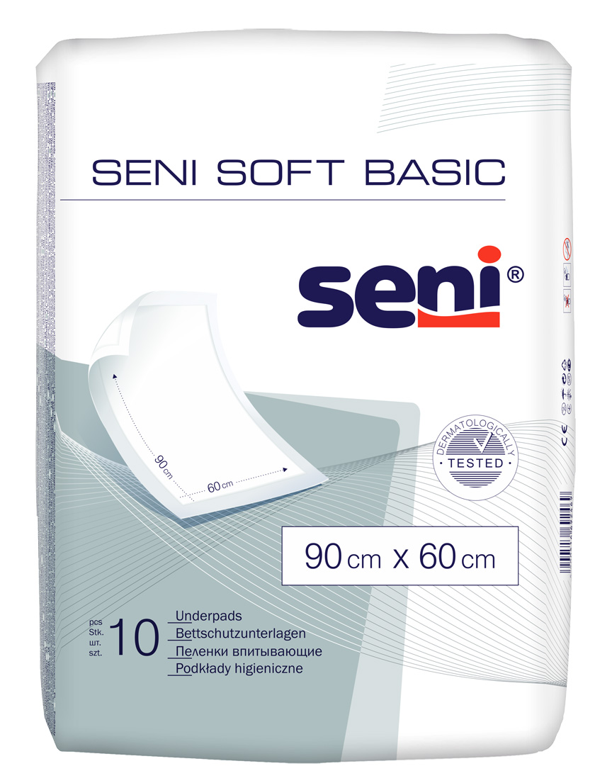 Seni Soft Basic podložky absorpční 90x60cm 10ks