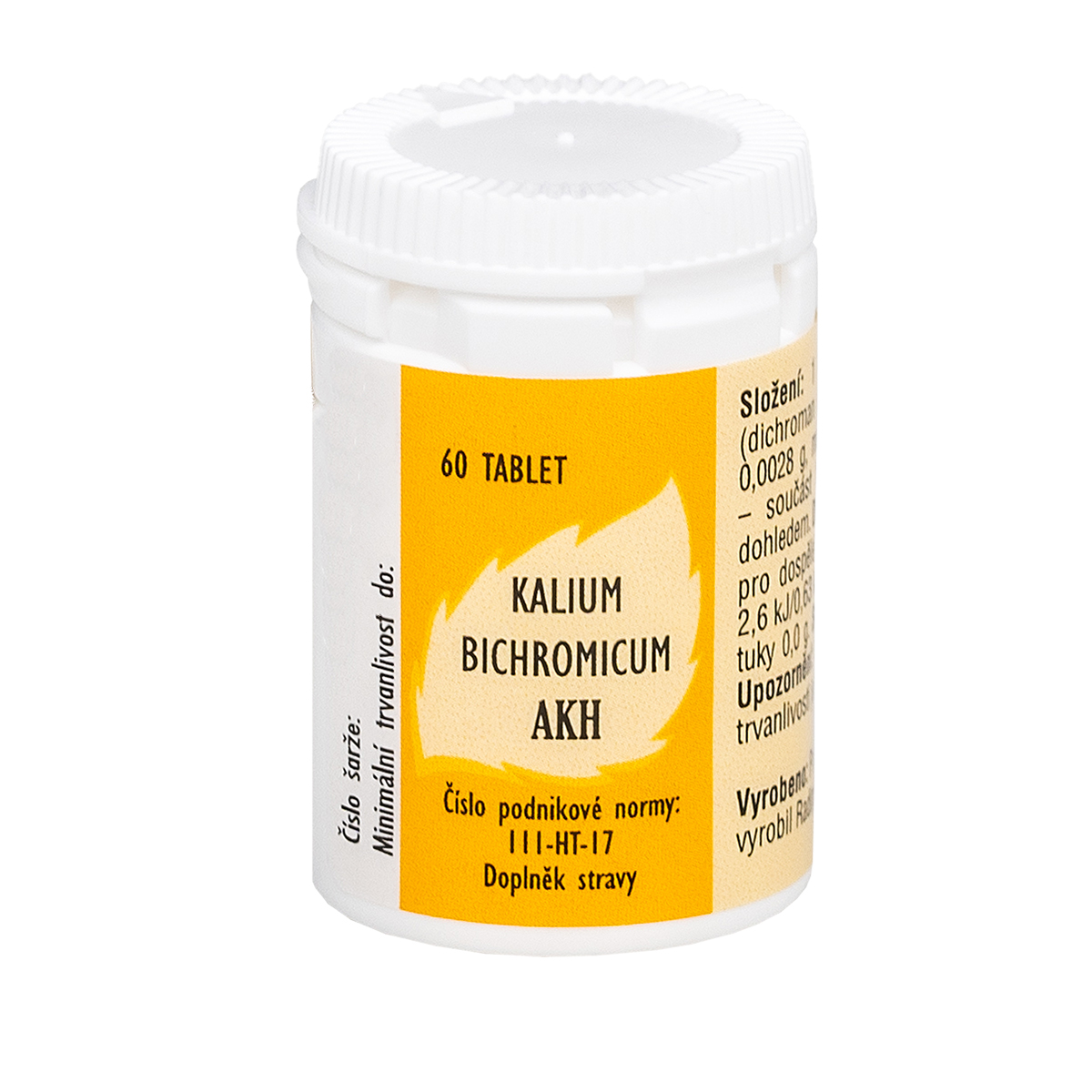 Kalium bichromicum AKH 60 tablet