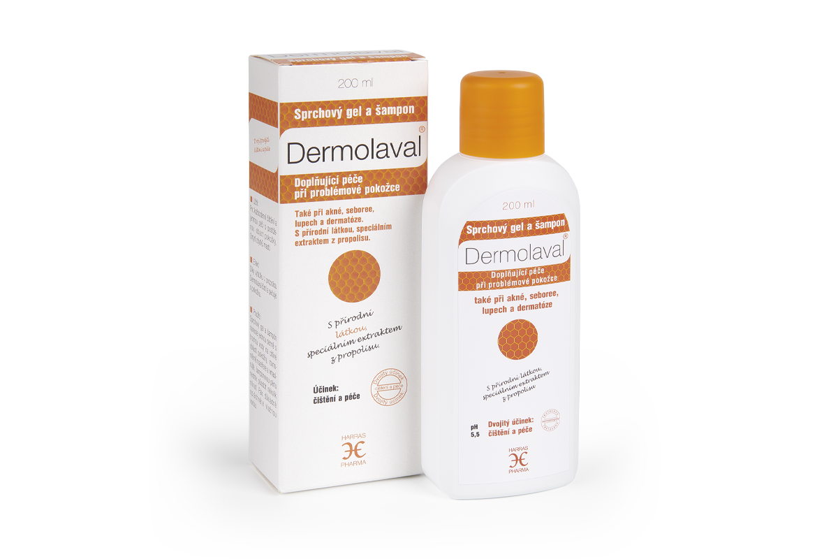 Dermolaval sprchový gel a šampon 1x200ml