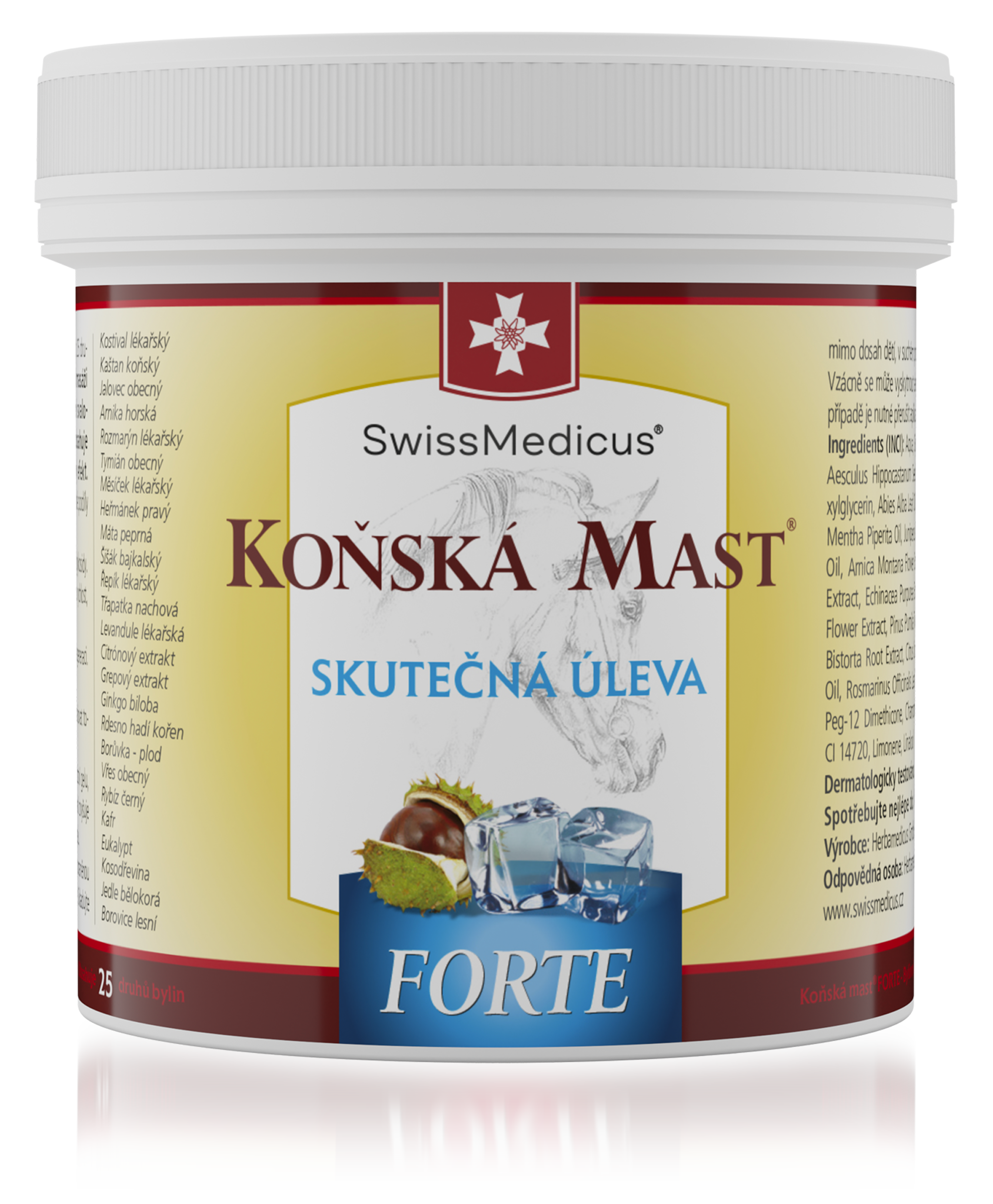 Koňská mast forte (chladivá) 500ml