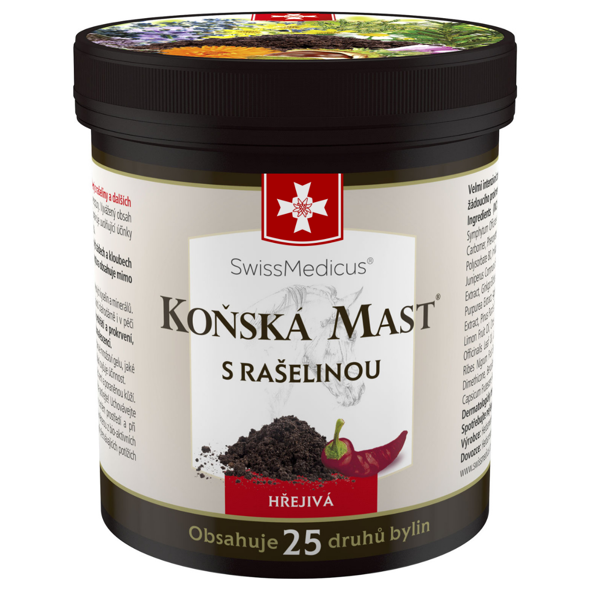 Koňská mast s rašelinou hřejivá 250 ml