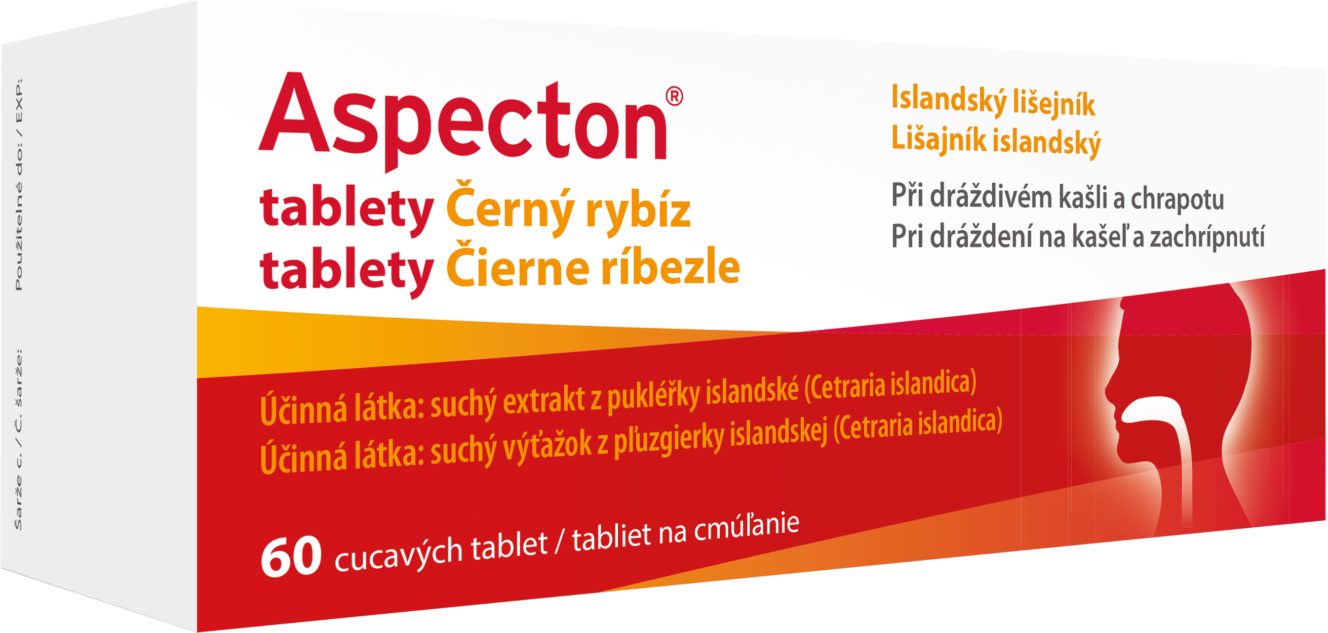 Aspecton tablety Černý rybíz/Islandský lišejník 60ks