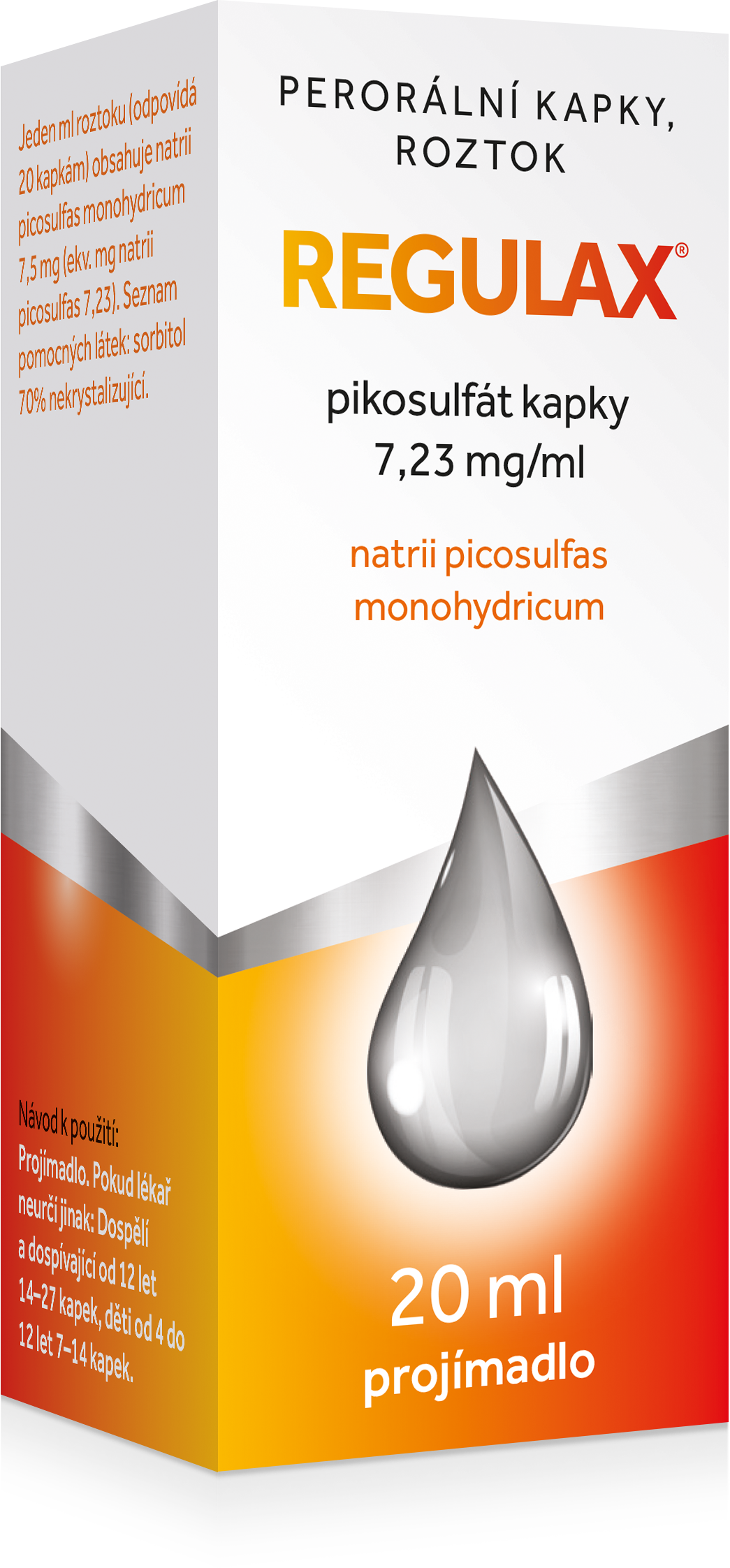 Regulax Pikosulfát kapky 7.23mg/ml 20ml