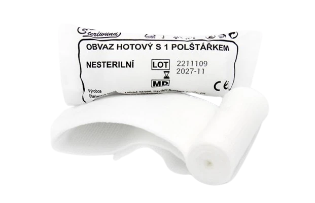 Obvaz hotový s 1 polštářkem nesterilní Steriwund