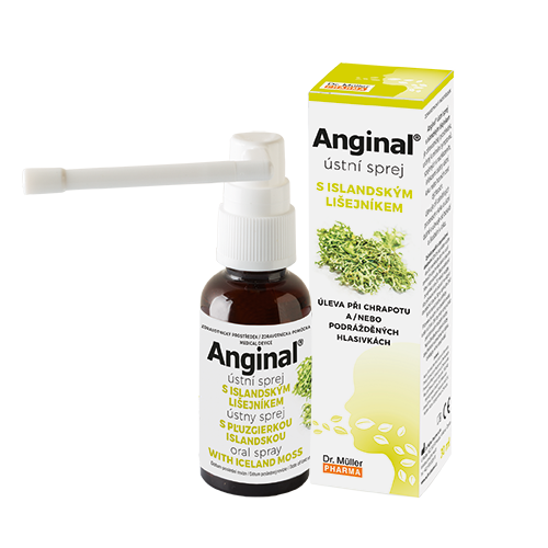 Anginal ústní sprej s islandským lišejníkem 30ml ZP Dr.Müller