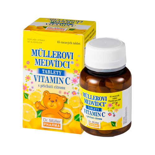 Müllerovi medvídci s vit.C a příchutí citronu tbl.45