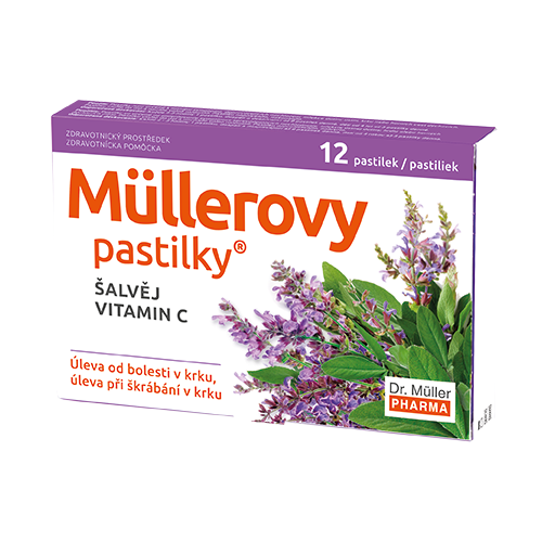 Müllerovy pastilky se šalvějí 12ks ZP