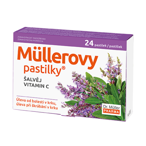 Müllerovy pastilky se šalvějí 24ks ZP