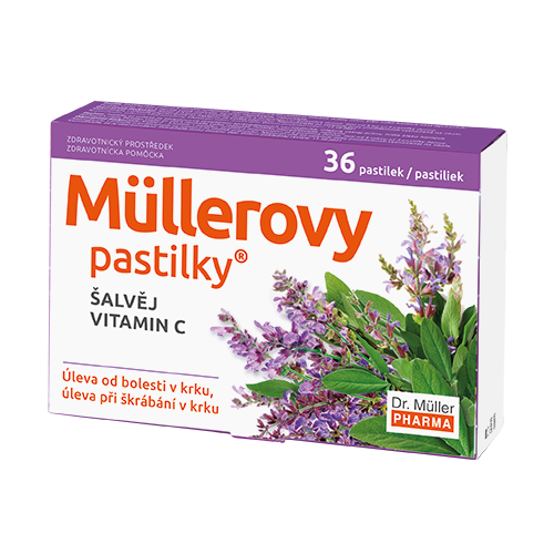 Müllerovy pastilky se šalvějí 36ks ZP