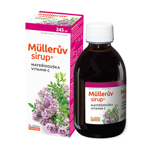 Dr. Müller Müllerův sirup s mateřídouškou a vitaminem C 245 ml