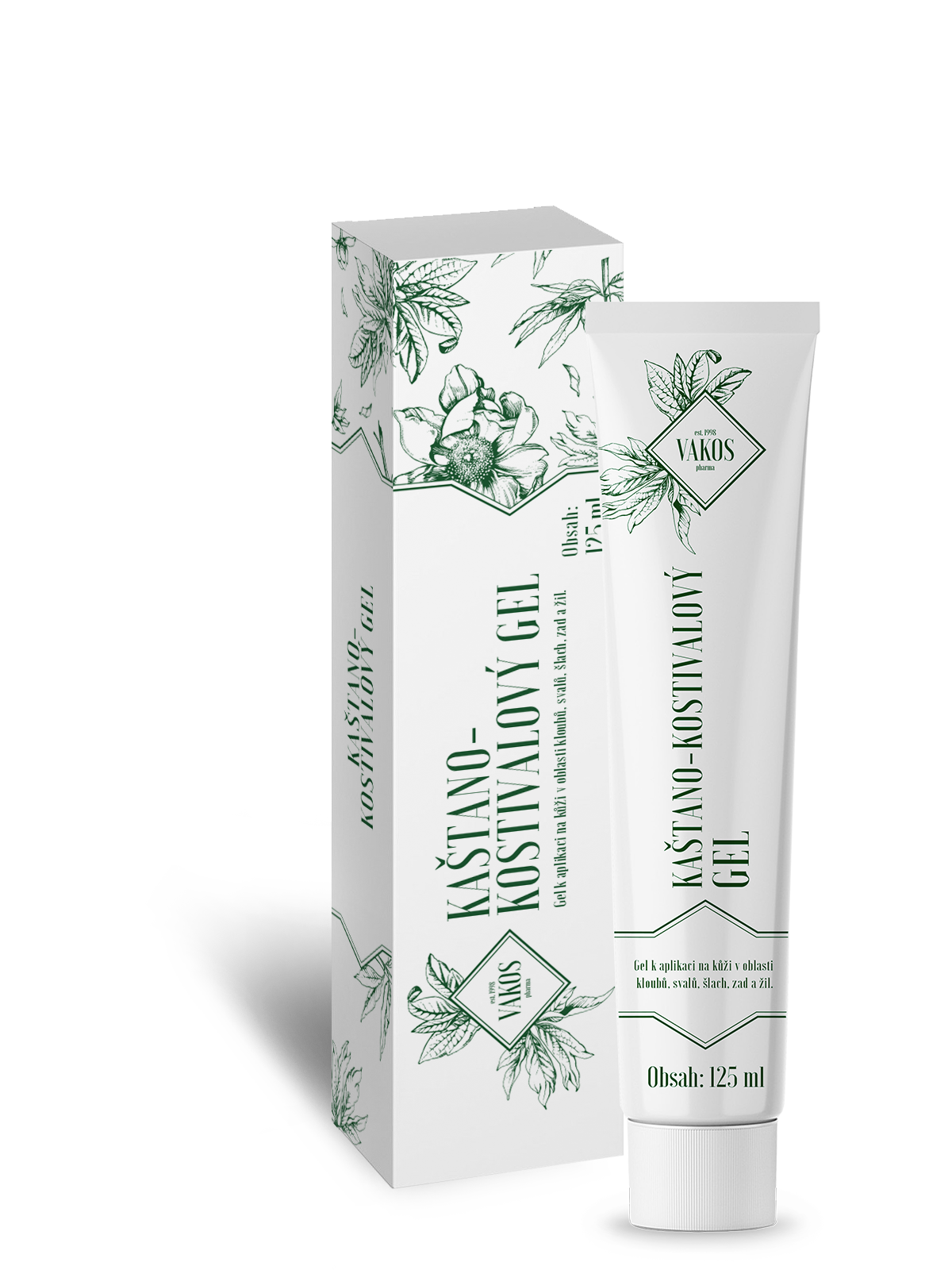 Kaštano-kostivalový gel 125ml