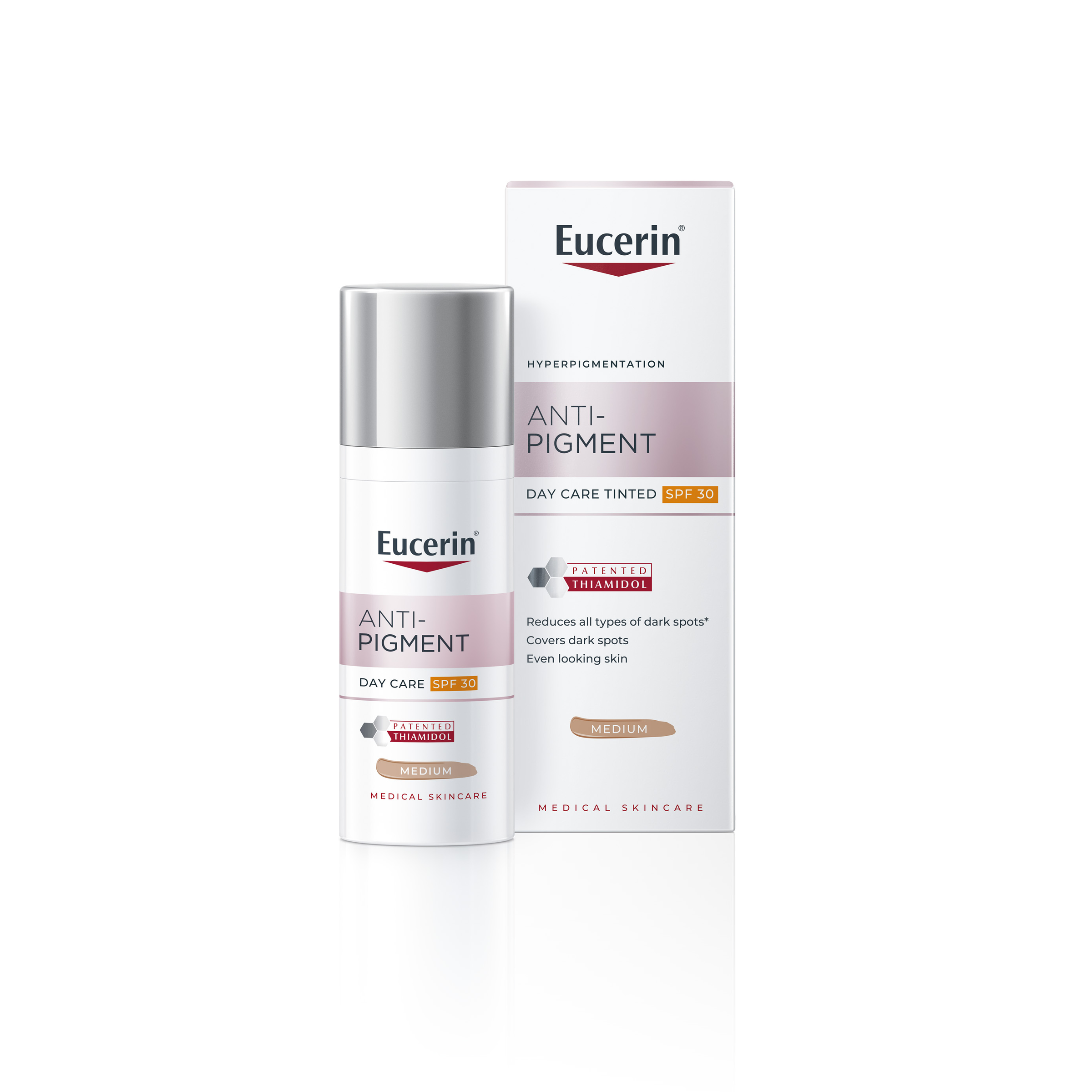 Eucerin AntiPigment SPF30 Denní tónovací krém Medium 50 ml koupíte na MojeLékárna.cz