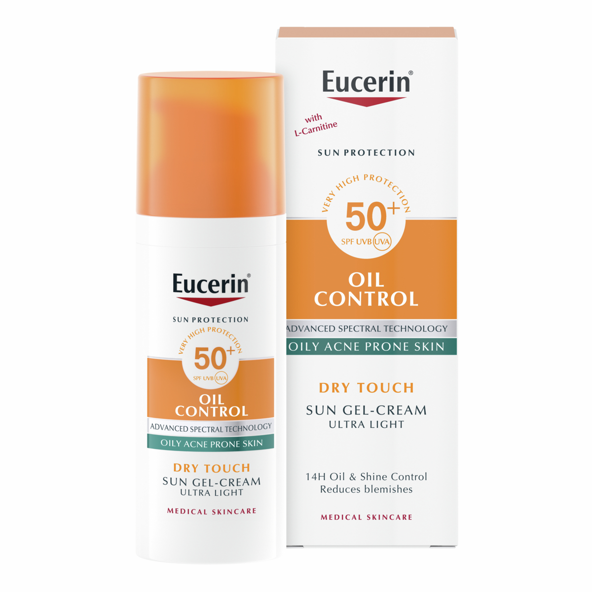 EUCERIN SUN gel na obl Oil Control SPF50+50ml