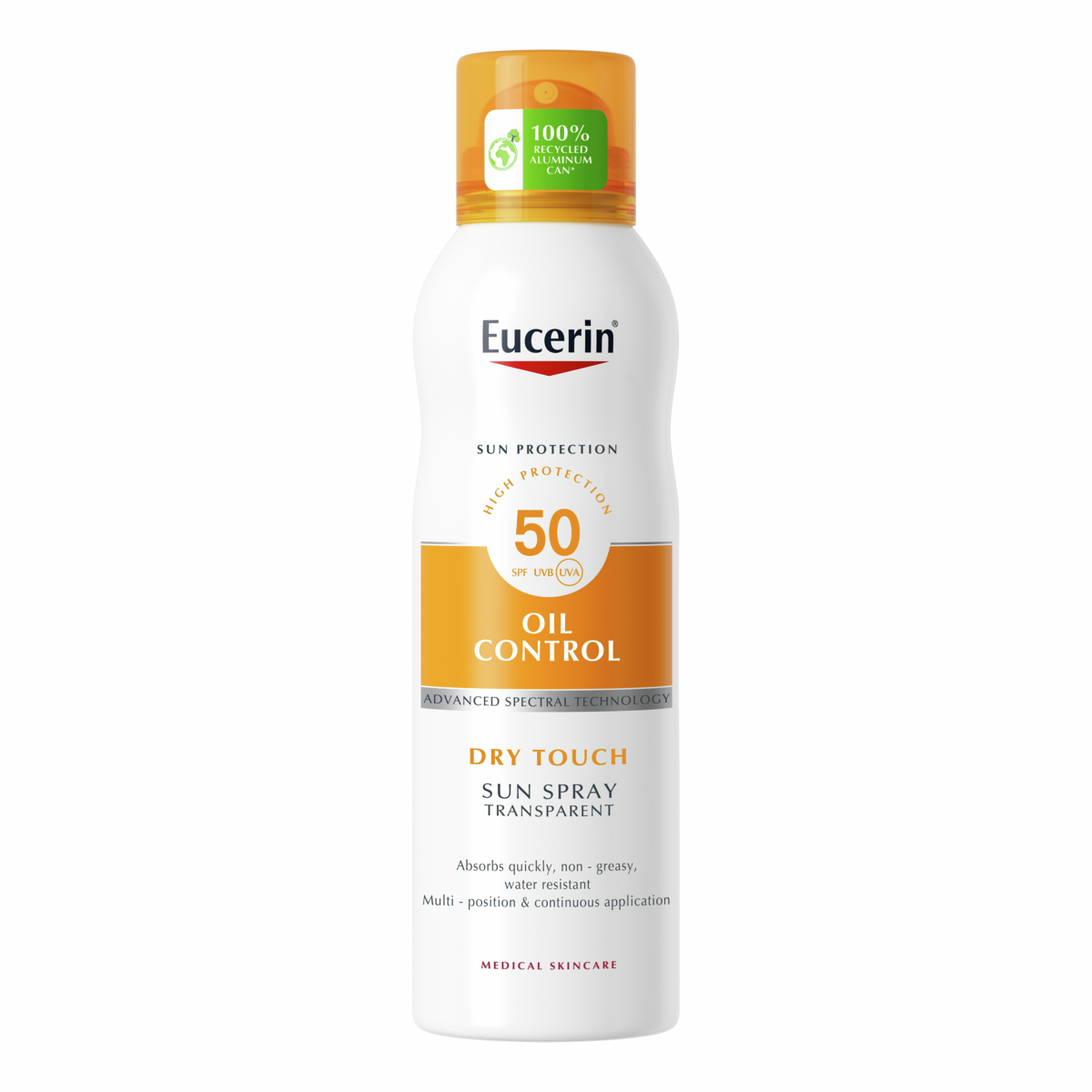 EUCERIN SUN transparent.sprej DryTouch SPF50 200ml