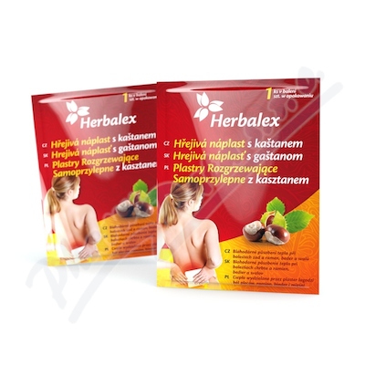 Levně Herbalex hřejivá náplast s kaštanem 1ks