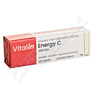Levně Vitalin Energy C Jahoda tbl.14