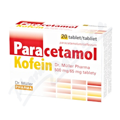 Levně Paracetamol/Kofein Dr.Müller 500mg/65mg tbl.20