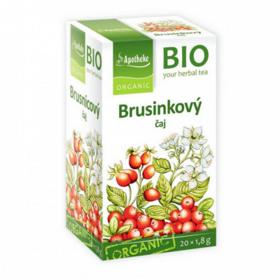 Levně Apotheke BIO Brusinkový ovocný čaj 20x1.8g
