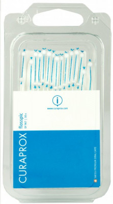 Levně CURAPROX DF 967 dentální nit na plast.párátku 30ks