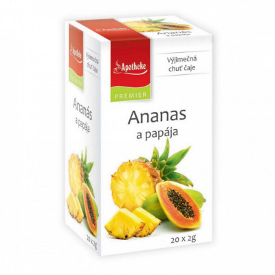 Levně Apotheke Ananas a papája 20x2g