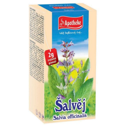 Levně Apotheke Šalvěj lékařská čaj 20x2g